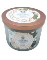 Bougie de Jasmin et Pierre Précieuse Quartz de Roche - Équilibre Spirituel