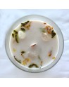 Bougie de Jasmin et Pierre Précieuse Quartz de Roche - Équilibre Spirituel