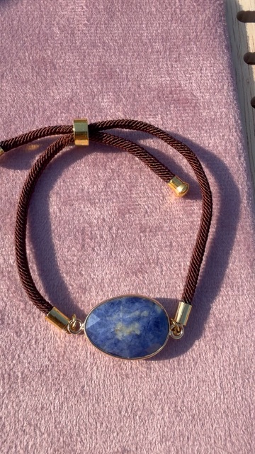 Bracelet cordon réglable sodalite A